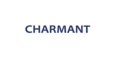 Charmant glasses logo: eyewear brands available at Duke Eye Care